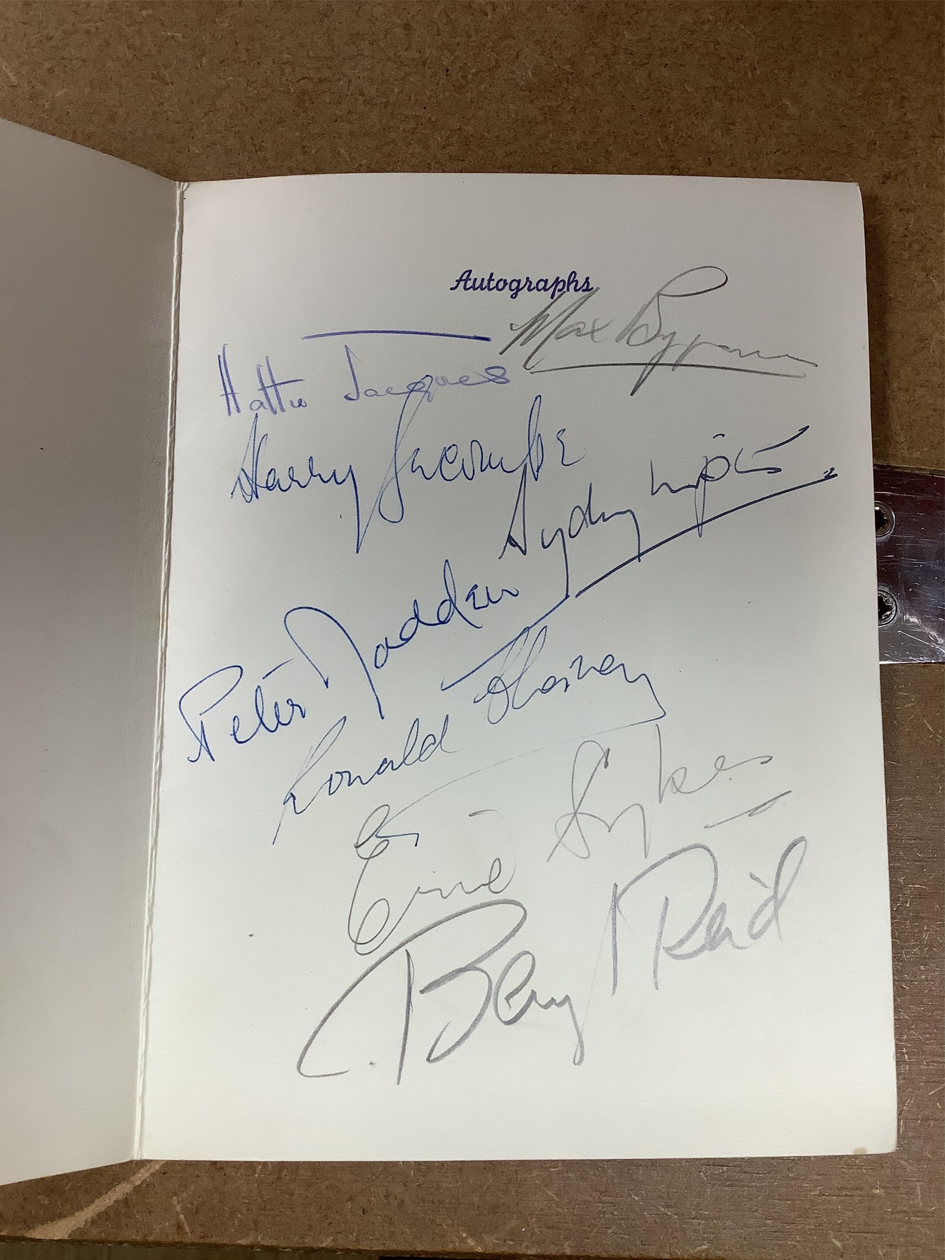 An extensive collection of signed programmes, primarily from 1950s Royal related events with a connection to Windsor Castle, the events include Royal Balls, concerts, Royal Ascot, etc., and containing autographs from pop